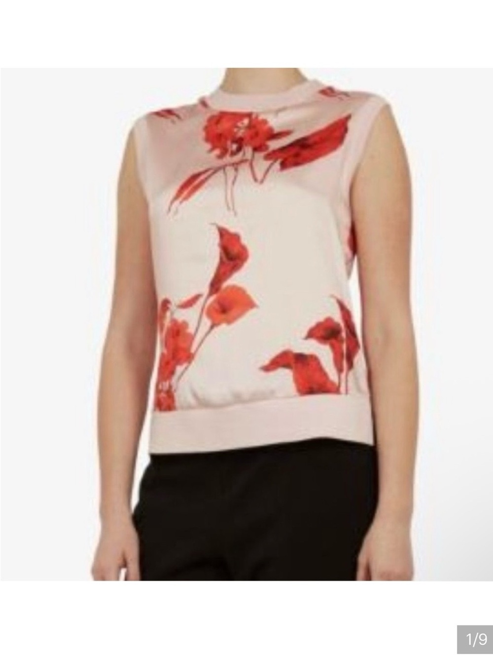 Ted Baker London Yssie  Shell Top in Fantasia Floral size 5 (XL)
